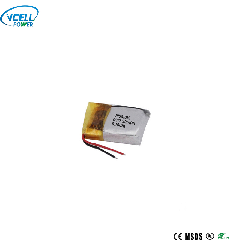 Mini batterie au lithium polymère 3,7 V 501015 50 mAh