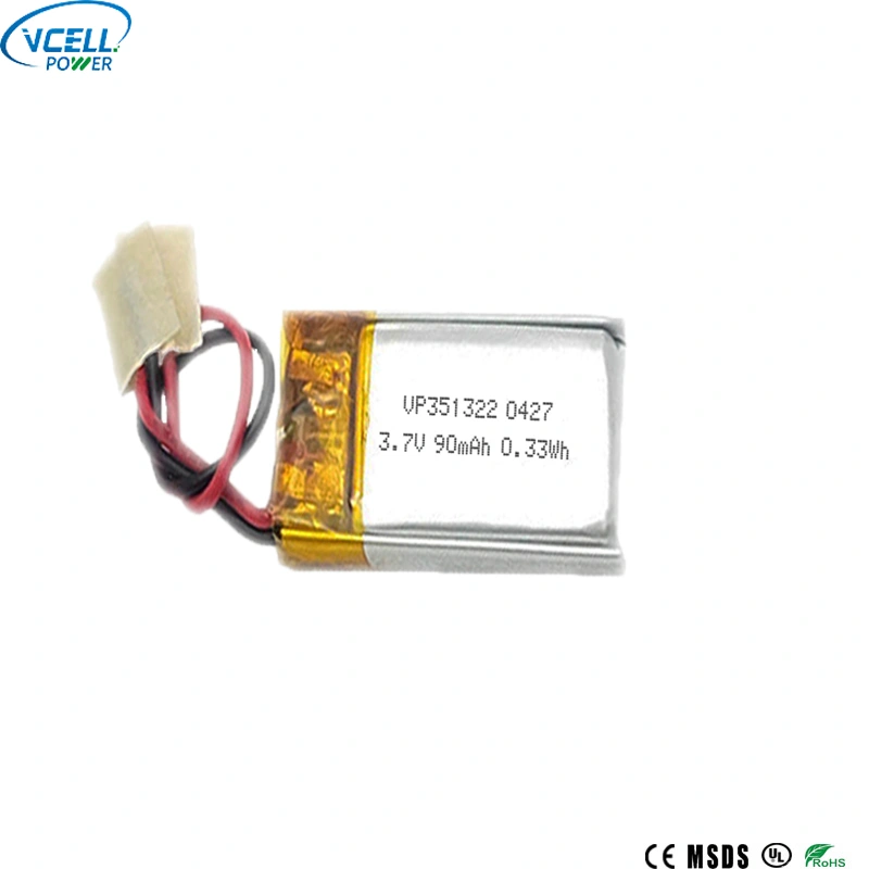 Batterie LiPO rechargeable 351322 3,7 V 90 mAh