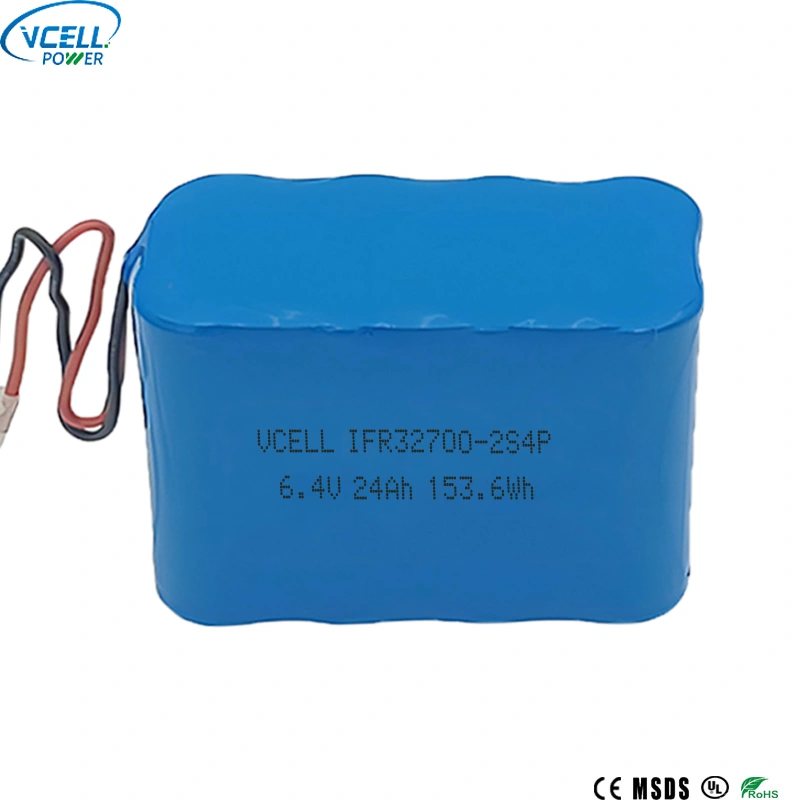 Batterie rechargeable LiFePO4 6,4 V 24 Ah