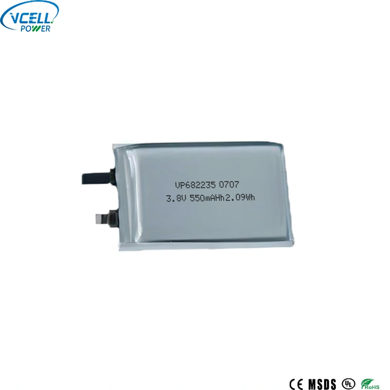 Batterie lithium-polymère 682235 3,8 V 550 mAh